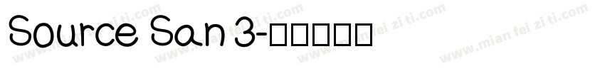 Source San 3字体转换